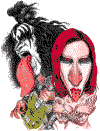 Gene Simmons & Marilyn Manson (cartoon)